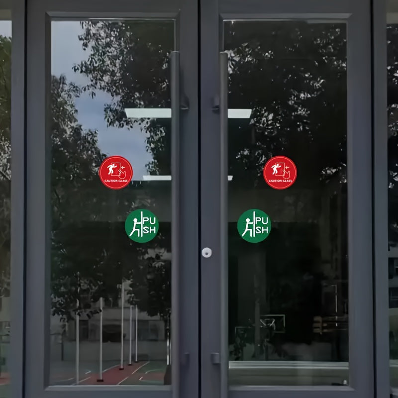 6pcs Glass Fast Sliding Door Anti-collision Head for Office Living Room School
