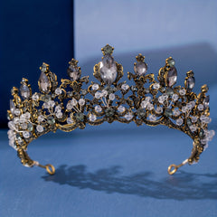 Girl's Vintage Rhinestone Crown Tiara Hair Accessory