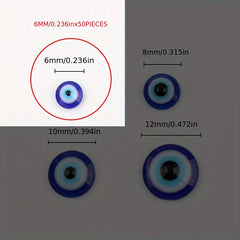 50pcs Resin Eye Of The Devil Beads for DIY Jewelry Making