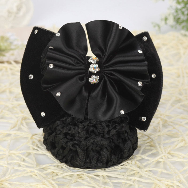 French Clip & Rhinestone Bow Vintage Barrette