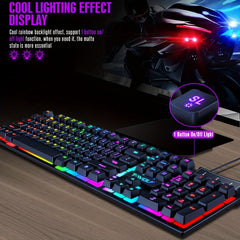 Gaming Mouse And Keyboard Set USB Wired Light Up For Gamer
