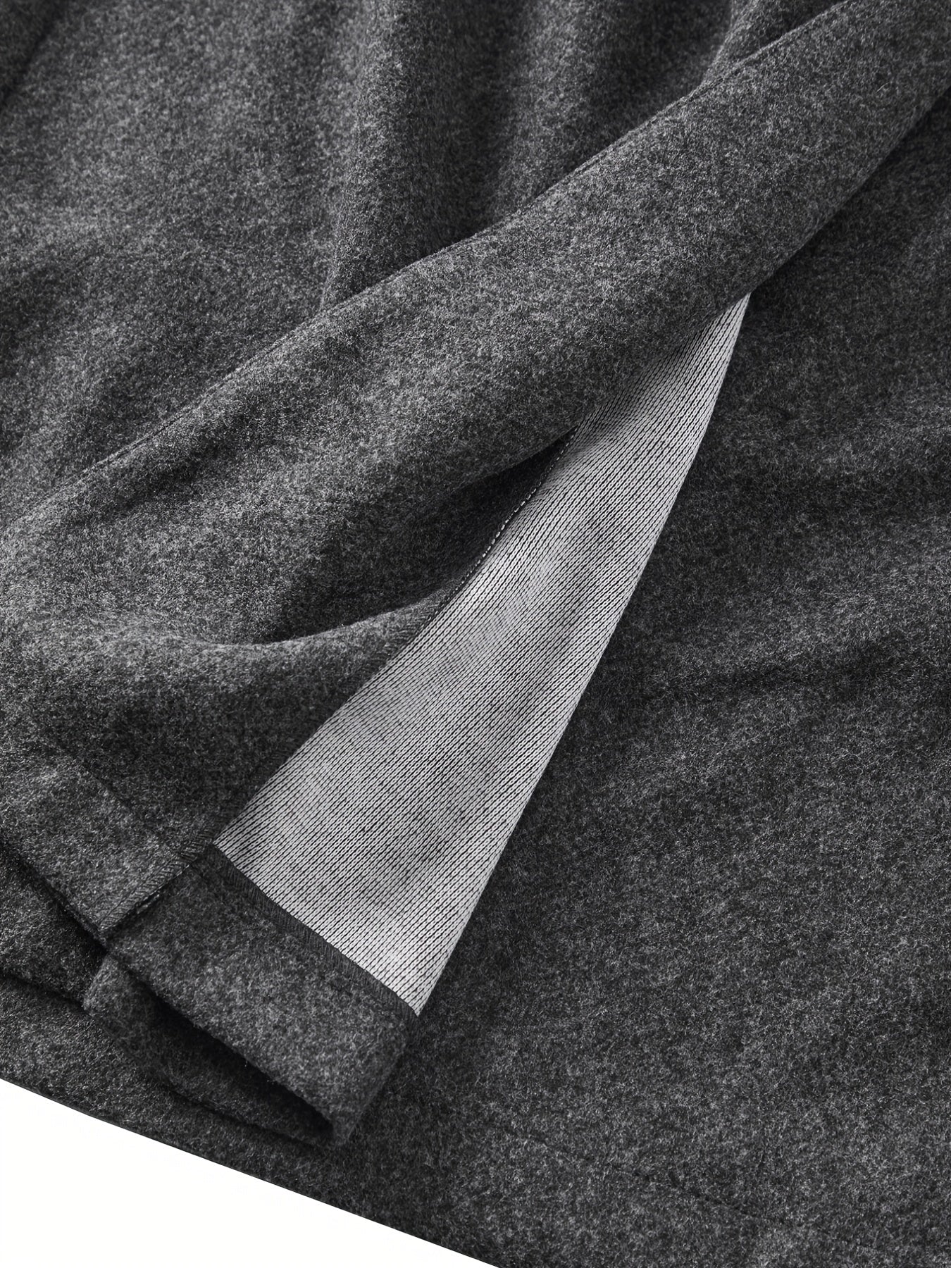 Solid V Neck Wrap Coat Fall Winter Jacket Women's Clothing
