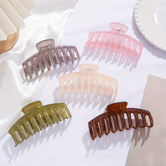 5pcs Frosted Hair Claw Women's Shark Claw Combination Set