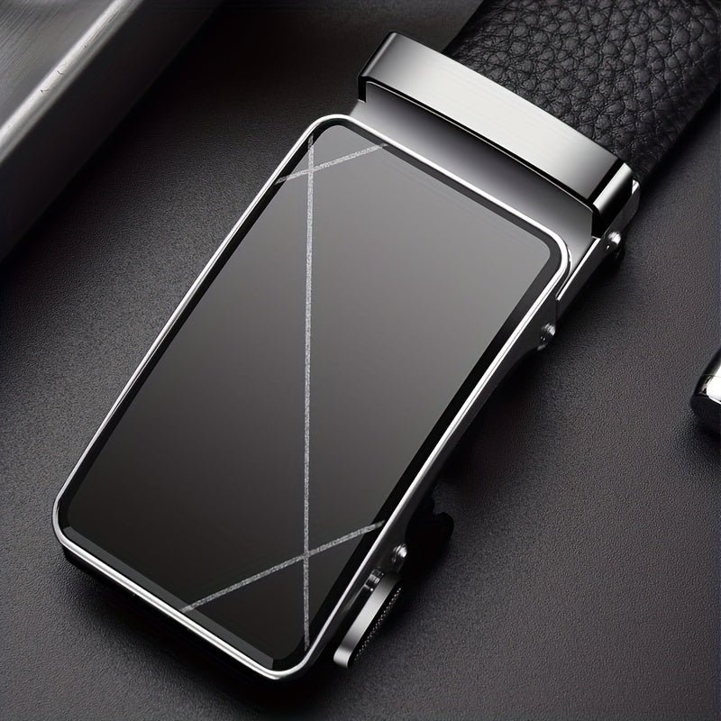 Men's PU Automatic Buckle Belt Wedding Daily Wear