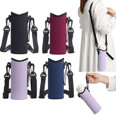 550ml Glass Water Bottle with Strap