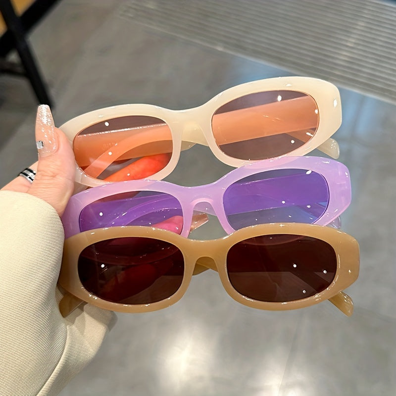 Oval Jelly Sunglasses UV400 - Beach Party Club Glasses