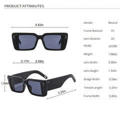 Rectangle Sunscreen Sunglasses for Men and Women