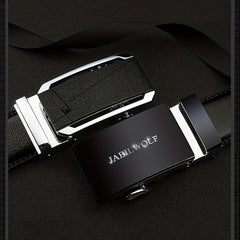 Men's Leather Automatic Buckle Belt Jeans Pants Belt