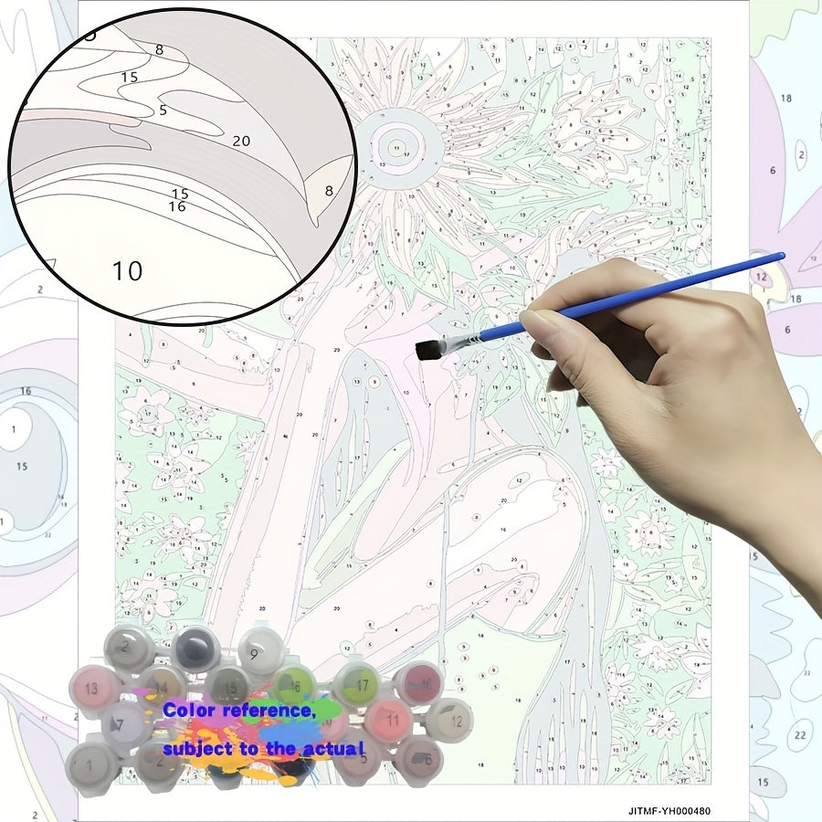 Beginner DIY Painting & Drawing Kit - Flower Girl