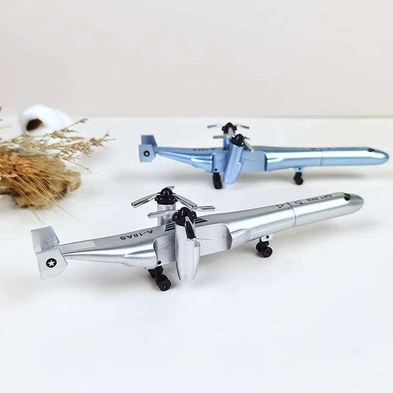 Creative Helicopter Foldable Mini Airplane Model Toy Pen