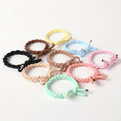 5Pcs High Stretch Hair Tie Elastic Brim Bundle Hair Rope