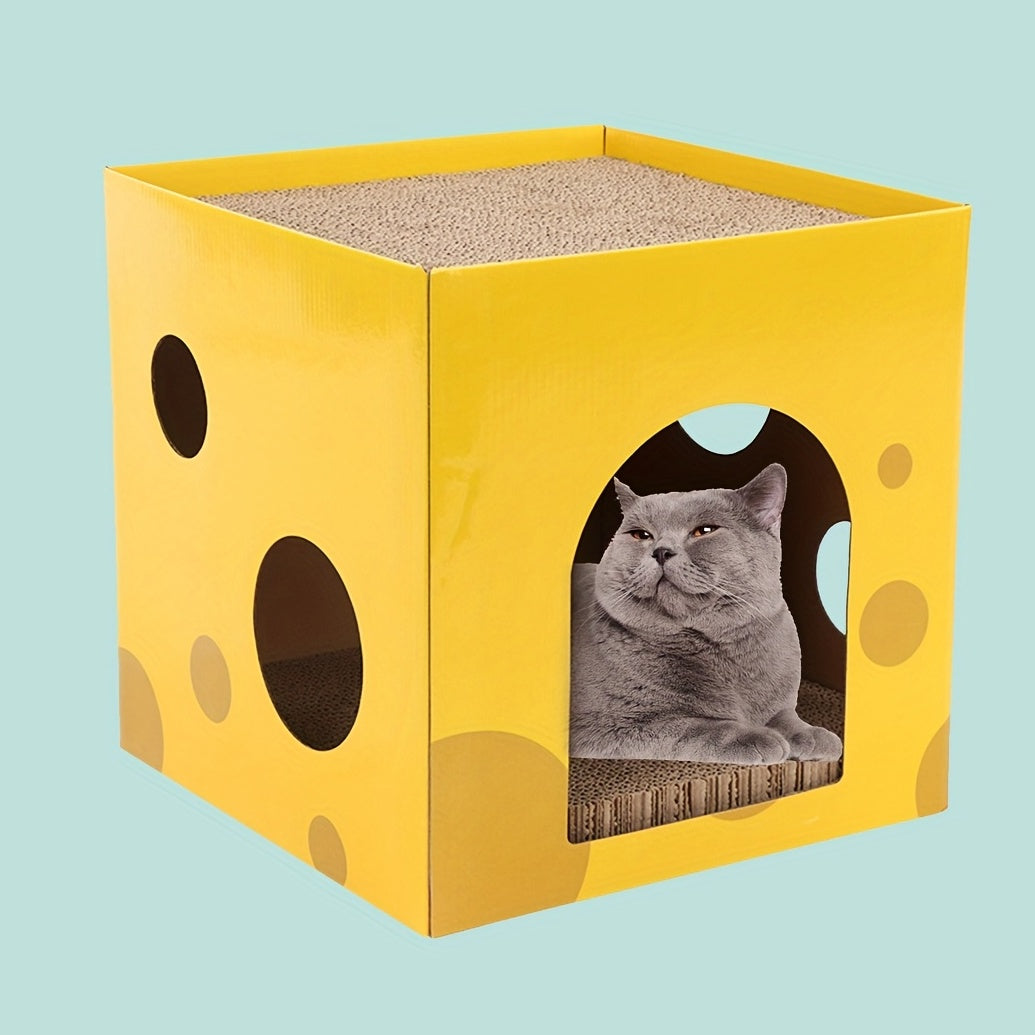 DIY Cat Cardboard House Scratcher