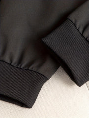High-Quality Black Leather Messenger Bag