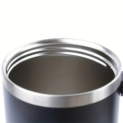 Stainless Steel Water Cup With Handle And Straw 40oz