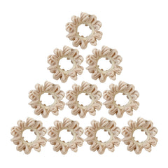 10 Pcs Seamless Thick Ponytail Plush Hair Tie for Women Vintage Hair Accessories