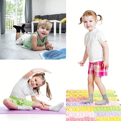 24 Pairs Kids Breathable Crew Socks Boys Girls Plain Casual Children's Socks