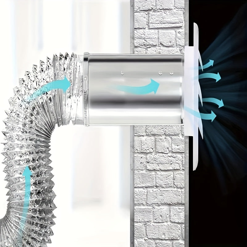 Outdoor Dual Door Dryer Vent Cover 10-16 cm UV Resistant Plastic
