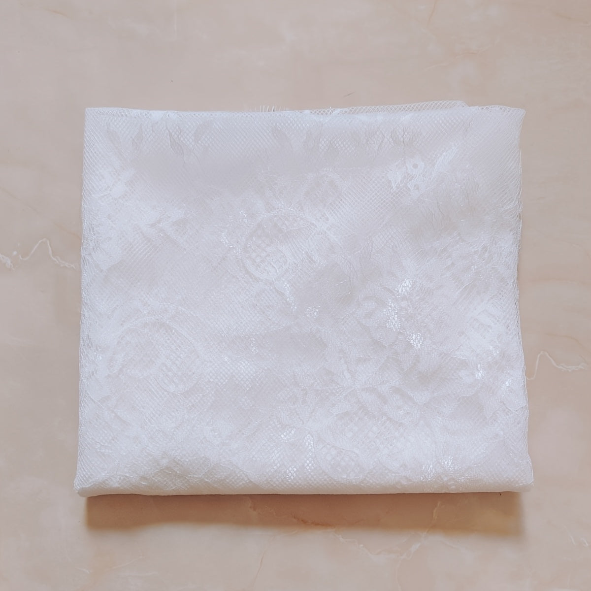 Floral Pattern Lace Veil for Brides & Events