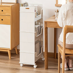 Movable Plastic Book Shelf Book Storage Rack Student Desk Shelf