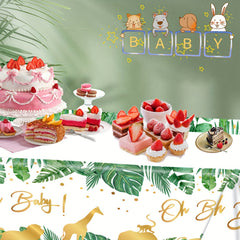 Plastic Jungle Animal Tablecloth - Waterproof Table Covers