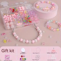 Children's Beaded Toy Princess Necklace Bracelet DIY Material