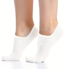 6 Pairs Solid Low Cut Ankle Socks Women's Stockings