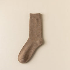Women's Knit Style Winter Crew Socks - Thick & Warm