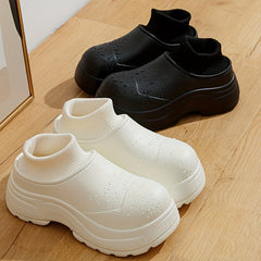 Warm Fur Lined Slip On Water Boots
