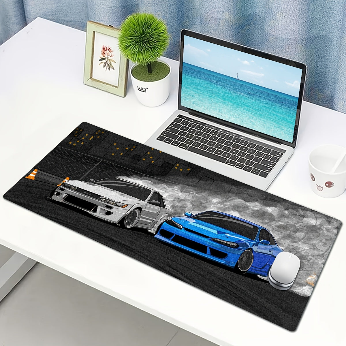 JDM Car Mouse Pads Drift S13/S15, Non-Slip Keyboard Pads, Game Mouse Pads