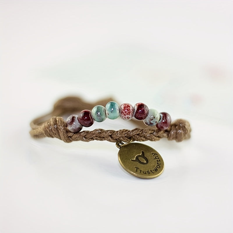12 Constellation Retro Bracelet for Men