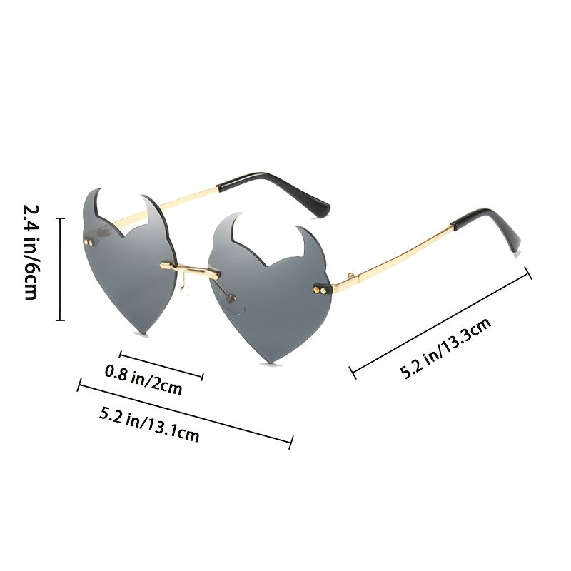 Frameless Irregular Sunglasses for Party Dance Disco