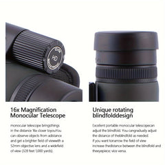 12x56 Monocular Telescope with Tripod for Adults - High Power HD Monocular