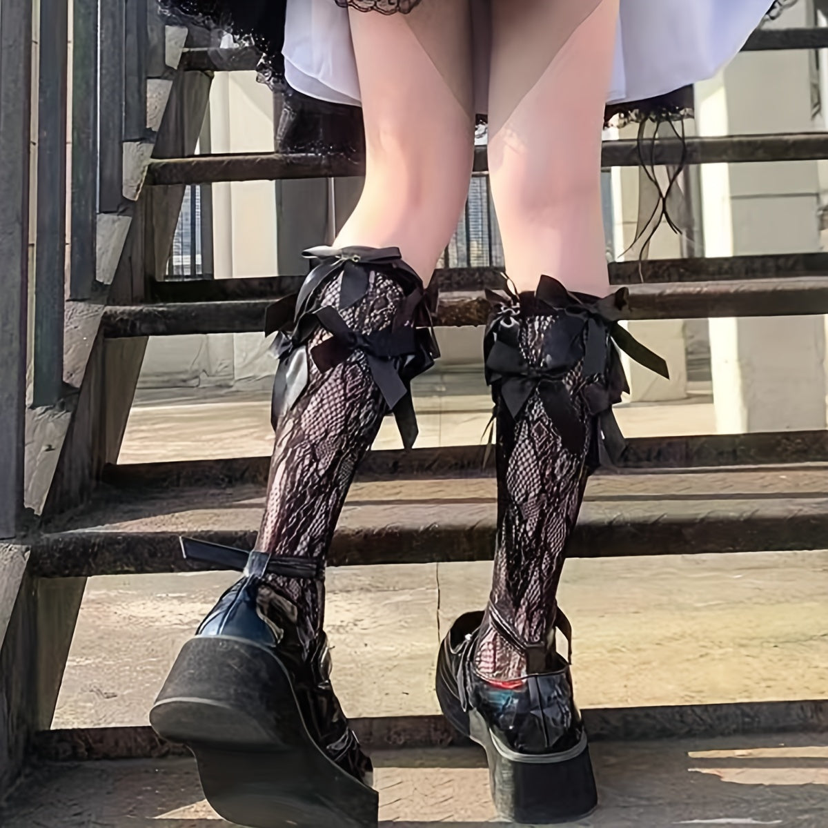 Sweet Lace Calf Socks Lolita Knee High Stockings