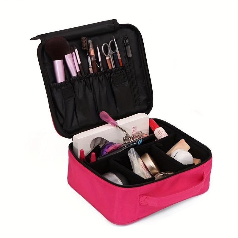 Portable Travel Cosmetic Bag Makeup Brush Organizer Bag Large Capacity