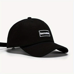 Embroidered Letter Retro Peaked Cap Soft Top Sun Hat