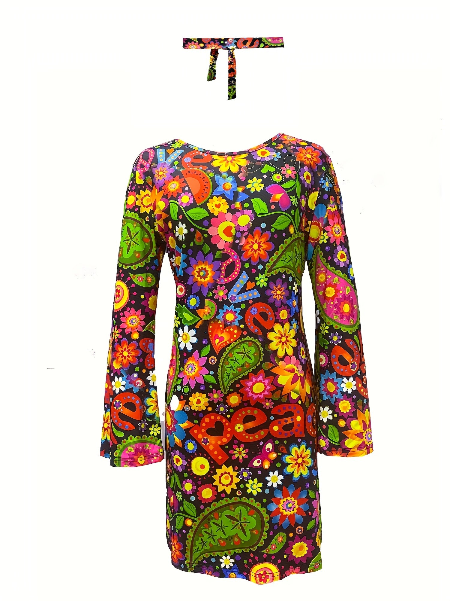  Boho Dress Women's Plus Paisley Floral Print Maxi Dress