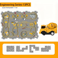 Children's Engineering Rail Cars Puzzle