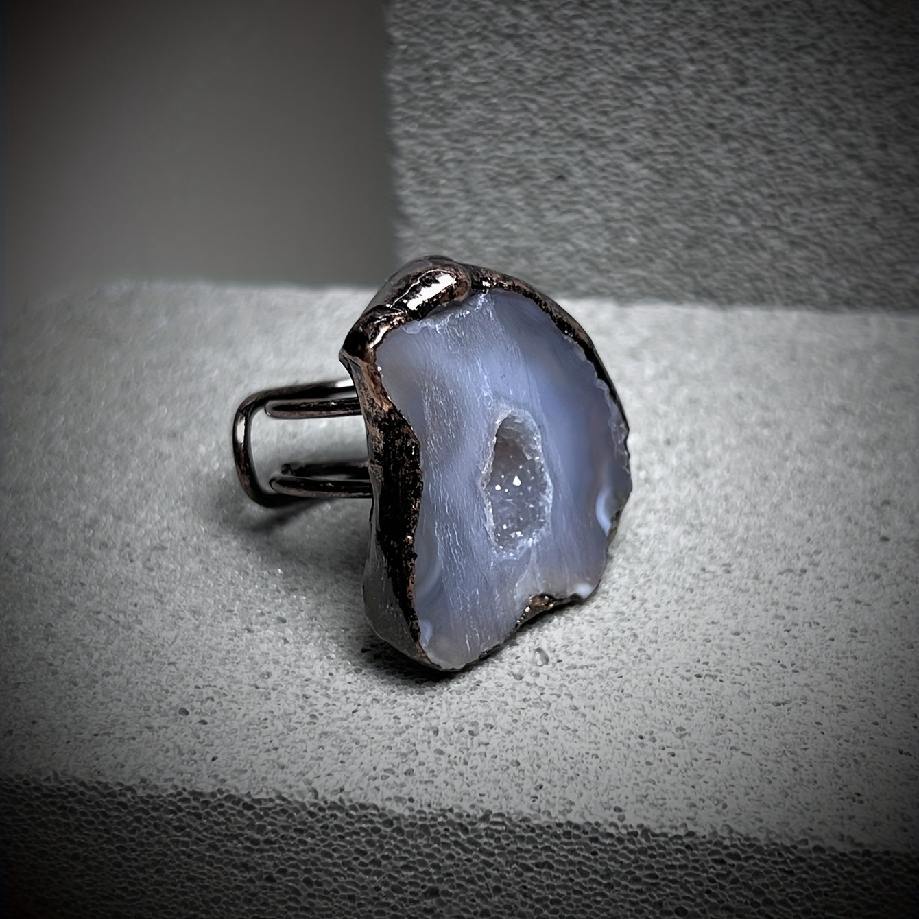 Adjustable Natural Gemstone Ring Blind Box Uncertain Shape