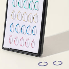 40pcs Small Bead Stainless Steel Nose Stud Ring Unisex