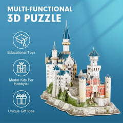 3D Neuschwanstein Castle Puzzles for Adults and Teens