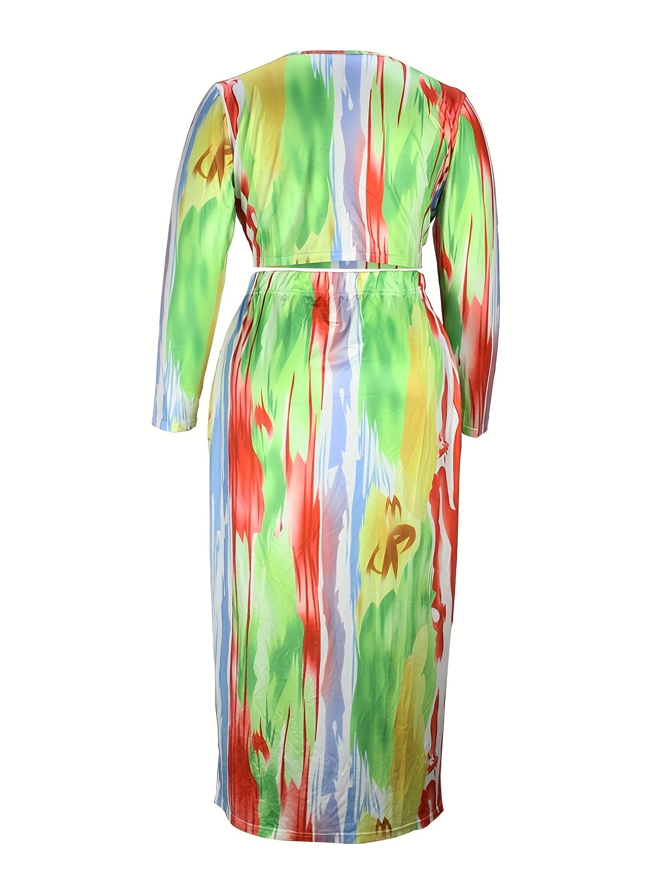  Tie Dye & Ombre Print 2 Piece Set