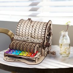 Wooden Music Box Puzzle Kit - DIY Mechanical Model