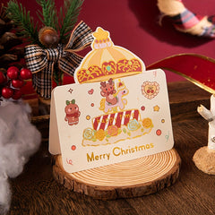 12pcs Christmas Greeting Card Christmas Message Card Christmas Blessing Card