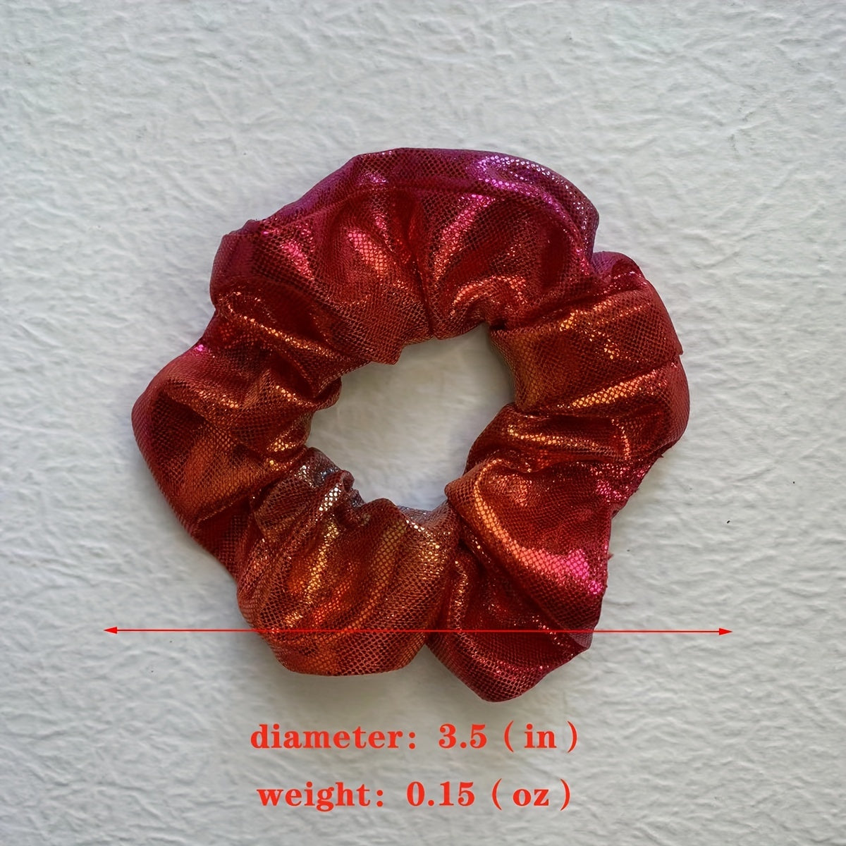 20pcs Metallic Hair Scrunchies Mermaid Ponytail Holder Colorful Neon Hair Ties
