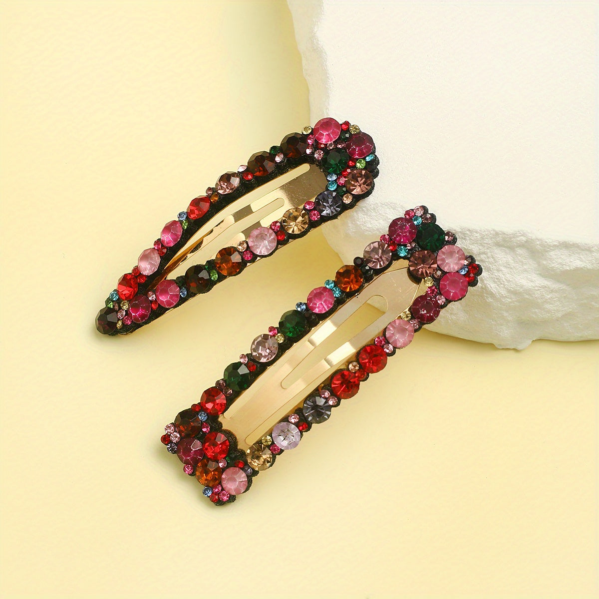 Colorful Rhinestone Hair Clip Metal Hair Clip For Women Girls Hair Clip