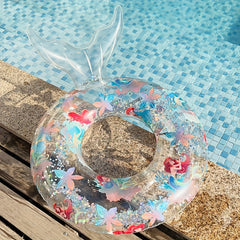 Mermaid Swimming Ring Transparent Swimming Float Pool Toy