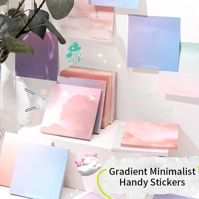 200 Sheets Gradient Sticky Notes Tearable Sticky Note Paper