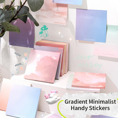 200 Sheets Gradient Sticky Notes Tearable Sticky Note Paper