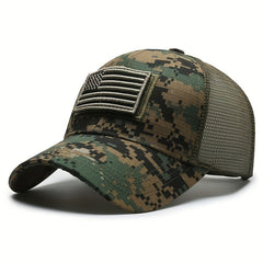 Outdoor Camouflage Embroidery Baseball Cap Fisherman Hat Sun Hat