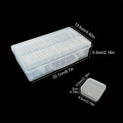 Plastic Storage Box 14 20 28 42 Grids Bead Storage Case